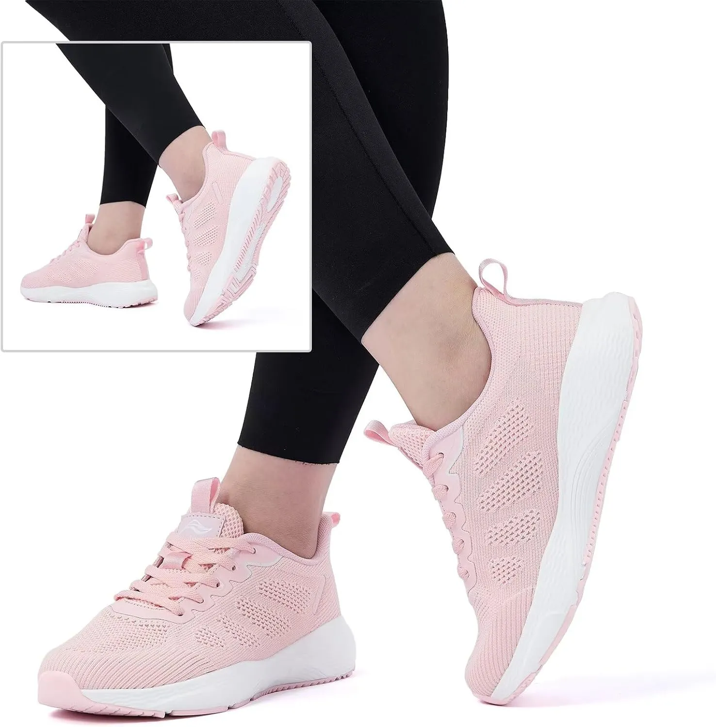 Lamincoa Women's Walking Shoes Running Lightweight Sneakers Comfortable Tennis Athletic Shoes Outdoor Gym Sport Workout