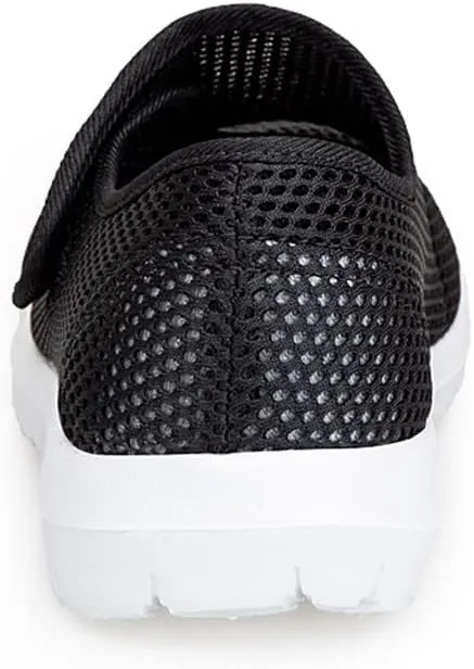 LEADER SHOW Men's Casual Comfort Walking Shoes Ultralight Flats Non-Slip Hook & Loop Fashion Sneakers