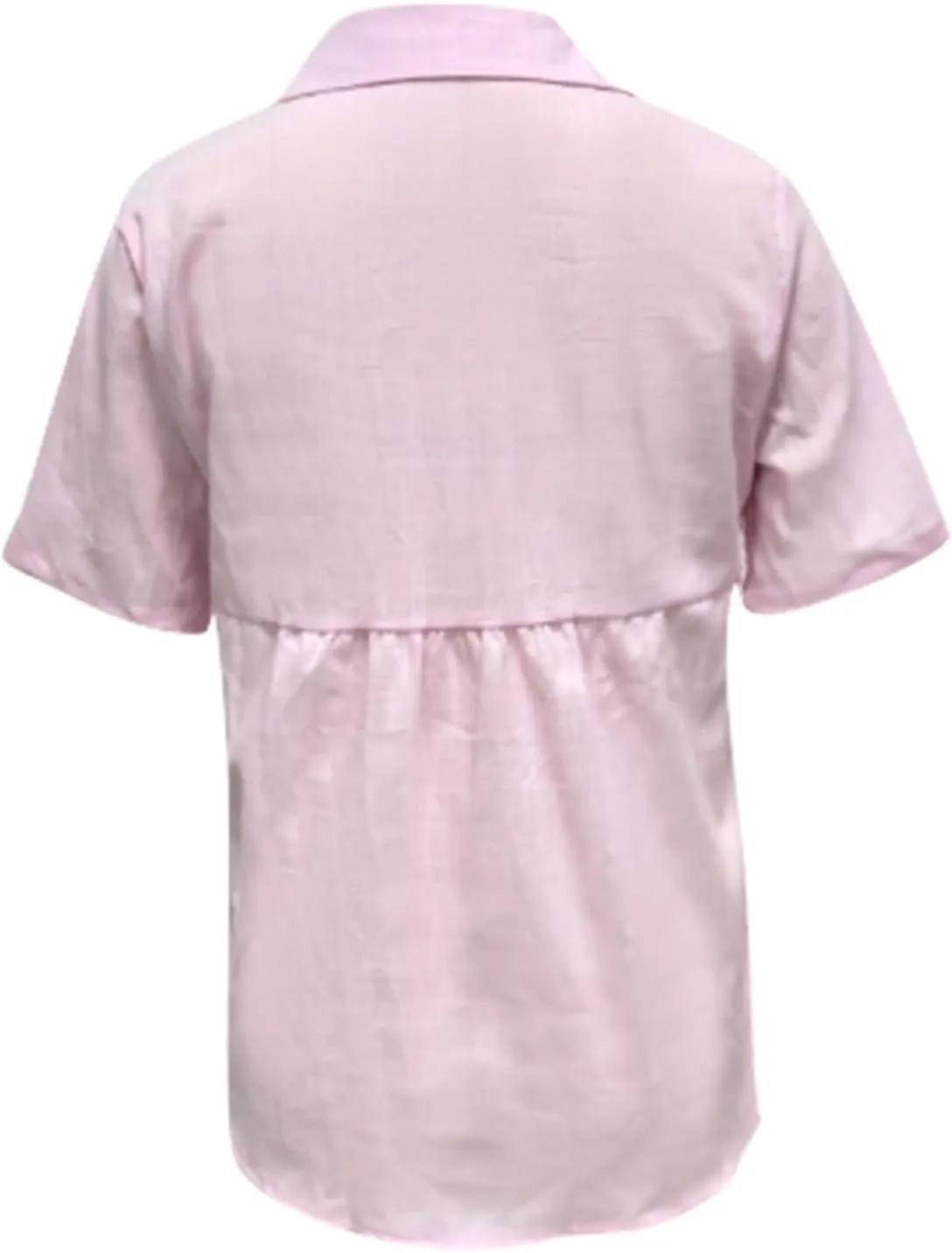 Linen Shirts for Women 2025 Summer Casual Cotton Button Down Shirt Collared V Neck Solid Blouse Beach Swim Cover Ups