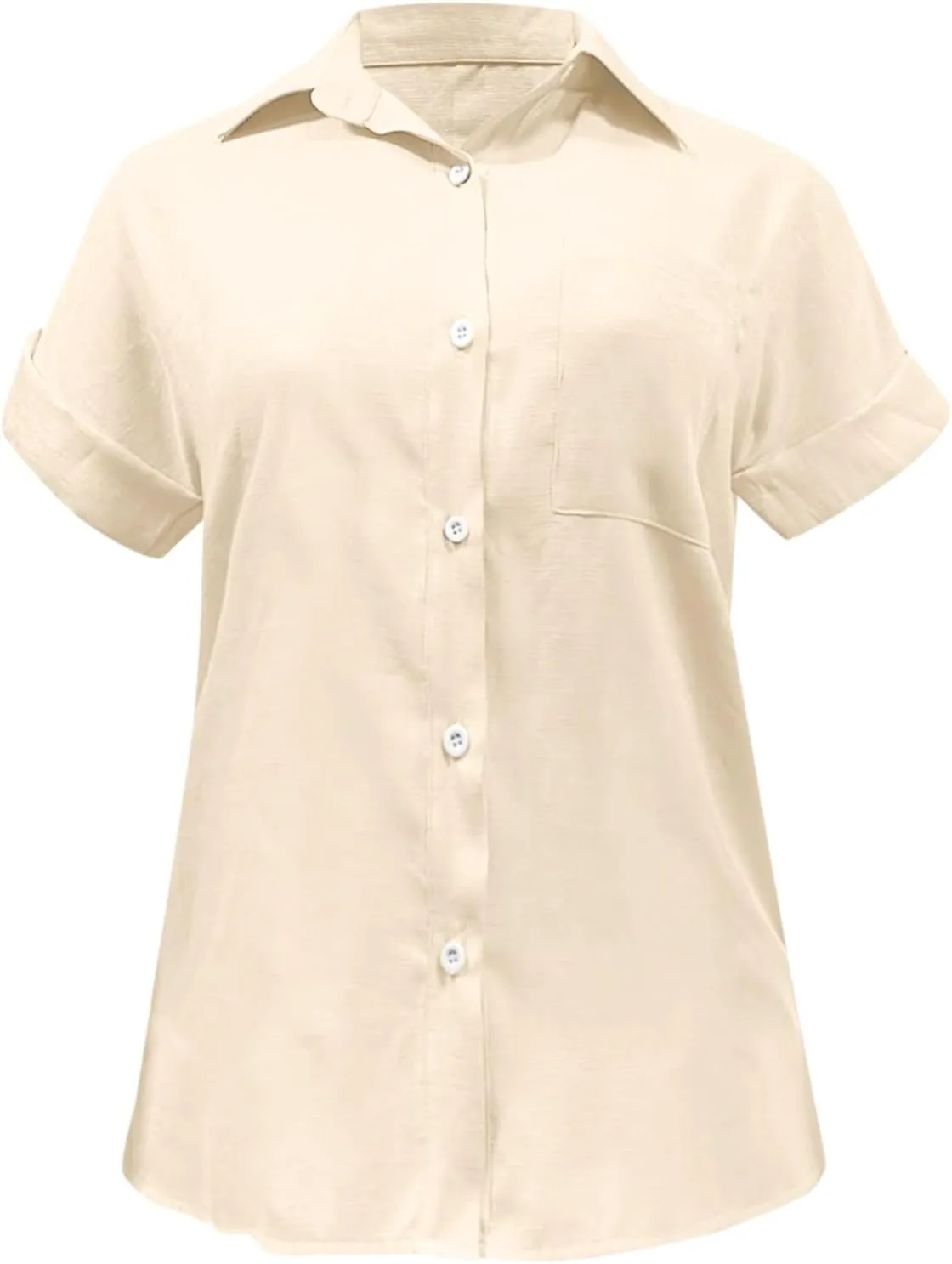 Linen Tops for Women 2025 Summer High Low Cotton Linen Shirt Button Down Embroidered Blouse Long Sleeve Tunic Tops