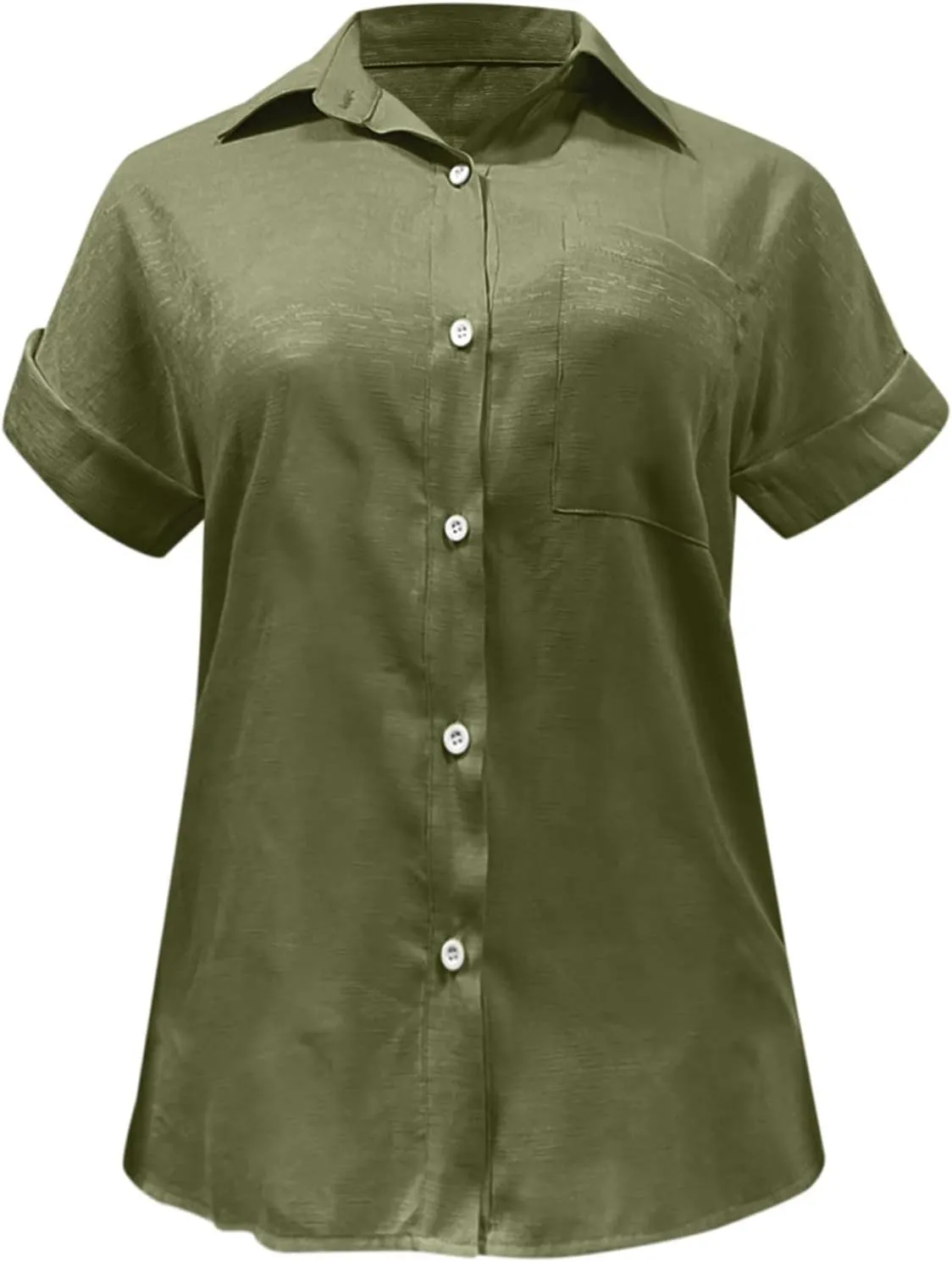 Linen Tops for Women 2025 Summer High Low Cotton Linen Shirt Button Down Embroidered Blouse Long Sleeve Tunic Tops