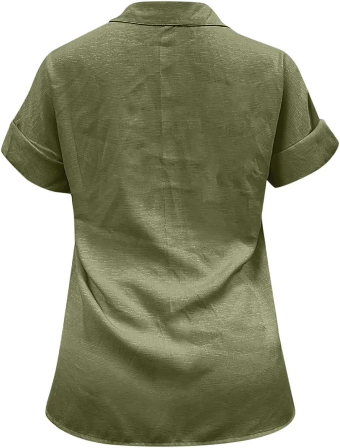 Linen Tops for Women 2025 Summer High Low Cotton Linen Shirt Button Down Embroidered Blouse Long Sleeve Tunic Tops