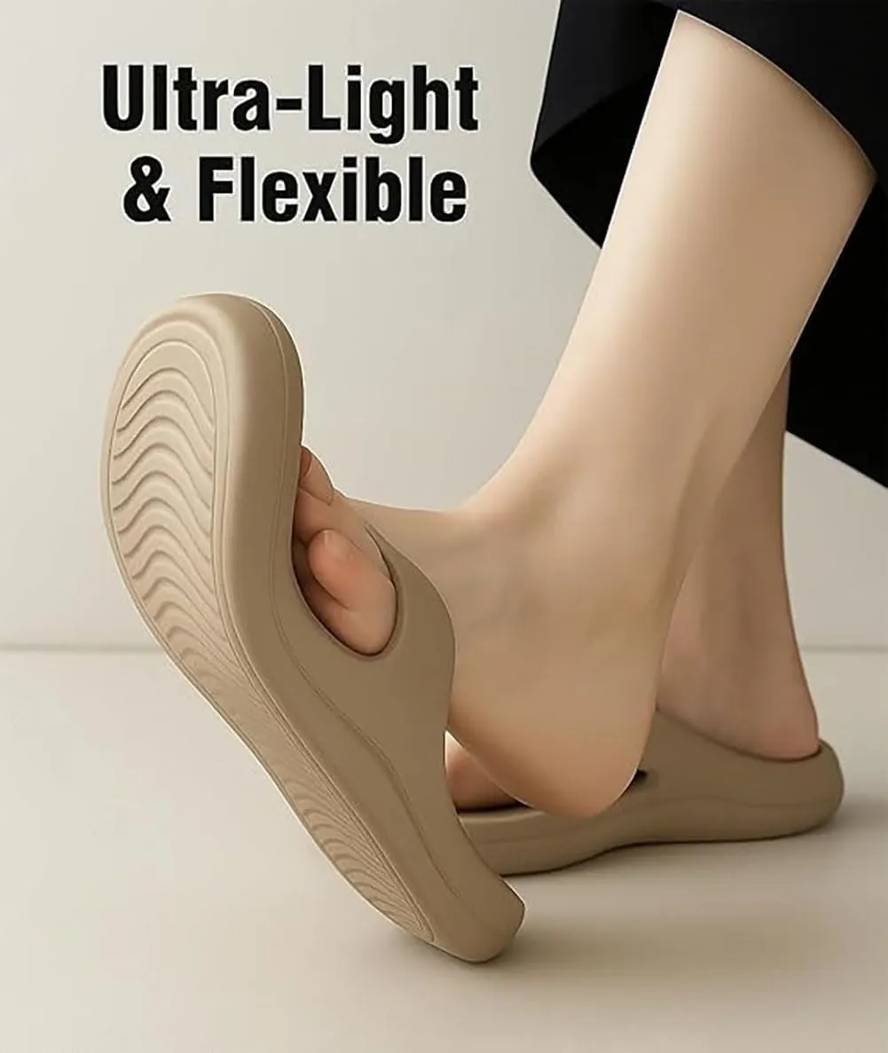 LOSD Pillow Arch Support Flip Flops for Women Men, 2025 Non Slip Soft Comfortable Walking Platform Sandals Beach Shoes