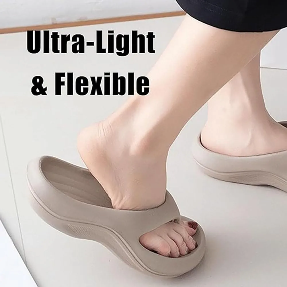 LOSD Pillow Arch Support Flip Flops for Women Men, 2025 Non Slip Soft Comfortable Walking Platform Sandals Beach Shoes