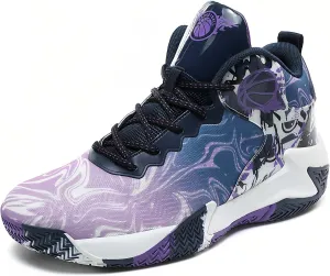MAIZUN Mens Basketball Shoes Fashion Non-Slip Lightweight Breathable Outdoor Sneakers Cushioning Workout Shoes for Running Walking Sports Training