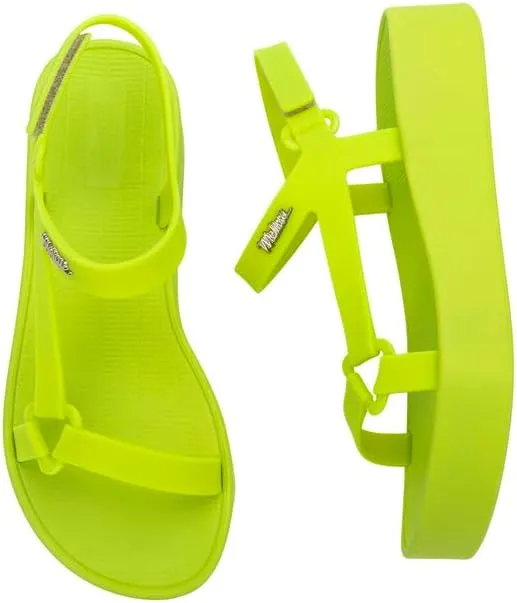 Melissa Sun Downtown Platform Sandals - Fashion Sandals for Women - Versatile Summer Sandals - Beach to Dinner Style - Bubblegum Scented Sole