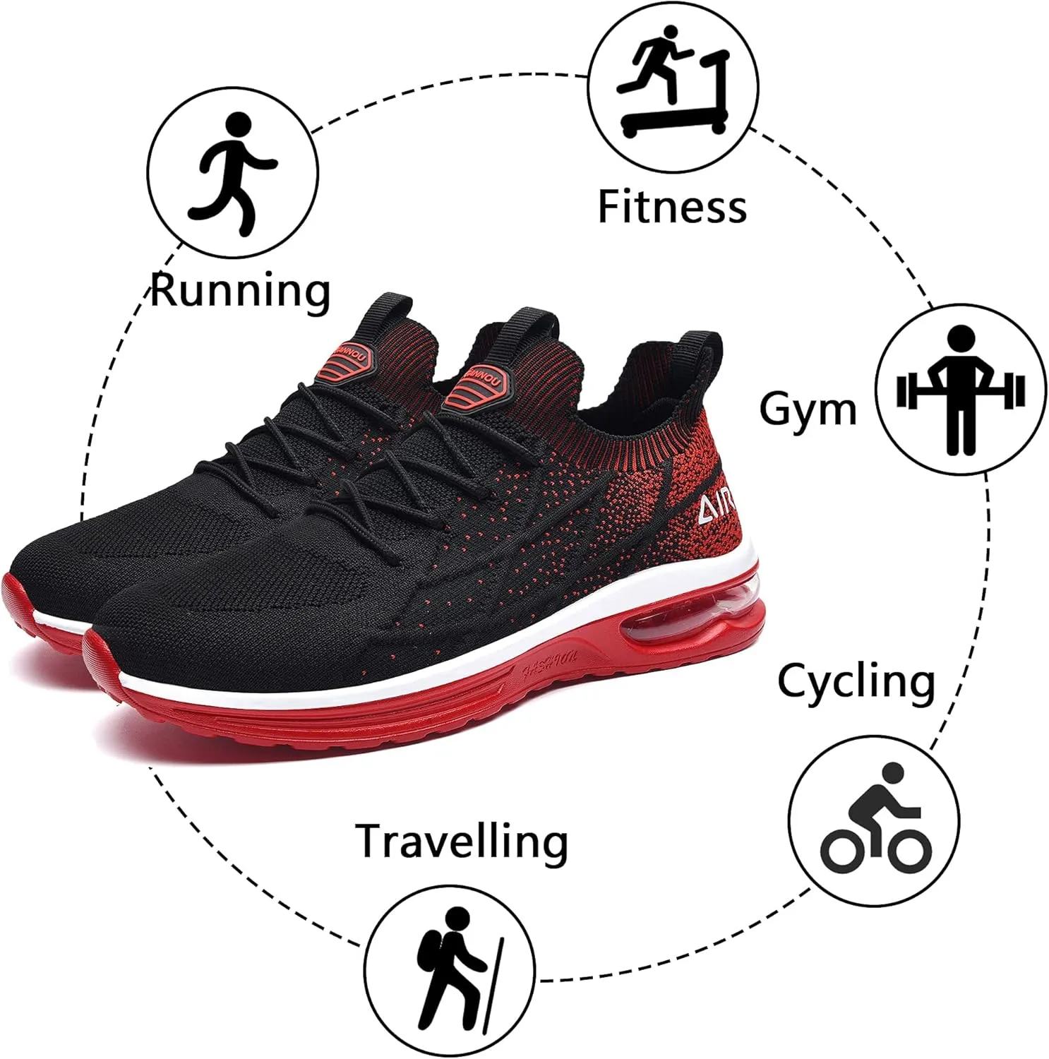 Mens Air Running Shoes Athletic Tennis Sneakers US 7.5-US 13…