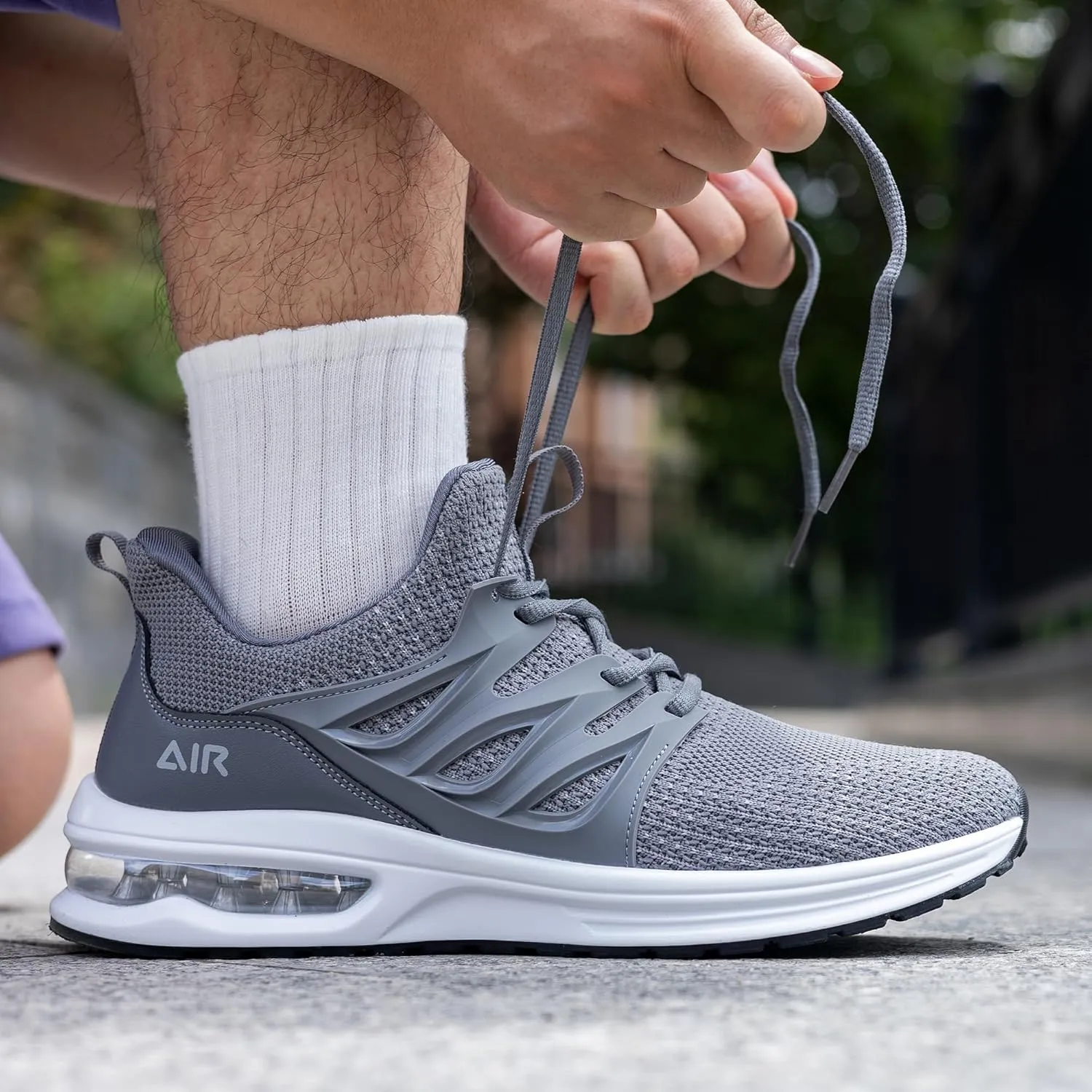 Mens Air Walking Shoes Slip On Gym Tennis Sneakers Fashion Lightweight Running Athletic Workout Casual Shoe US 7-13