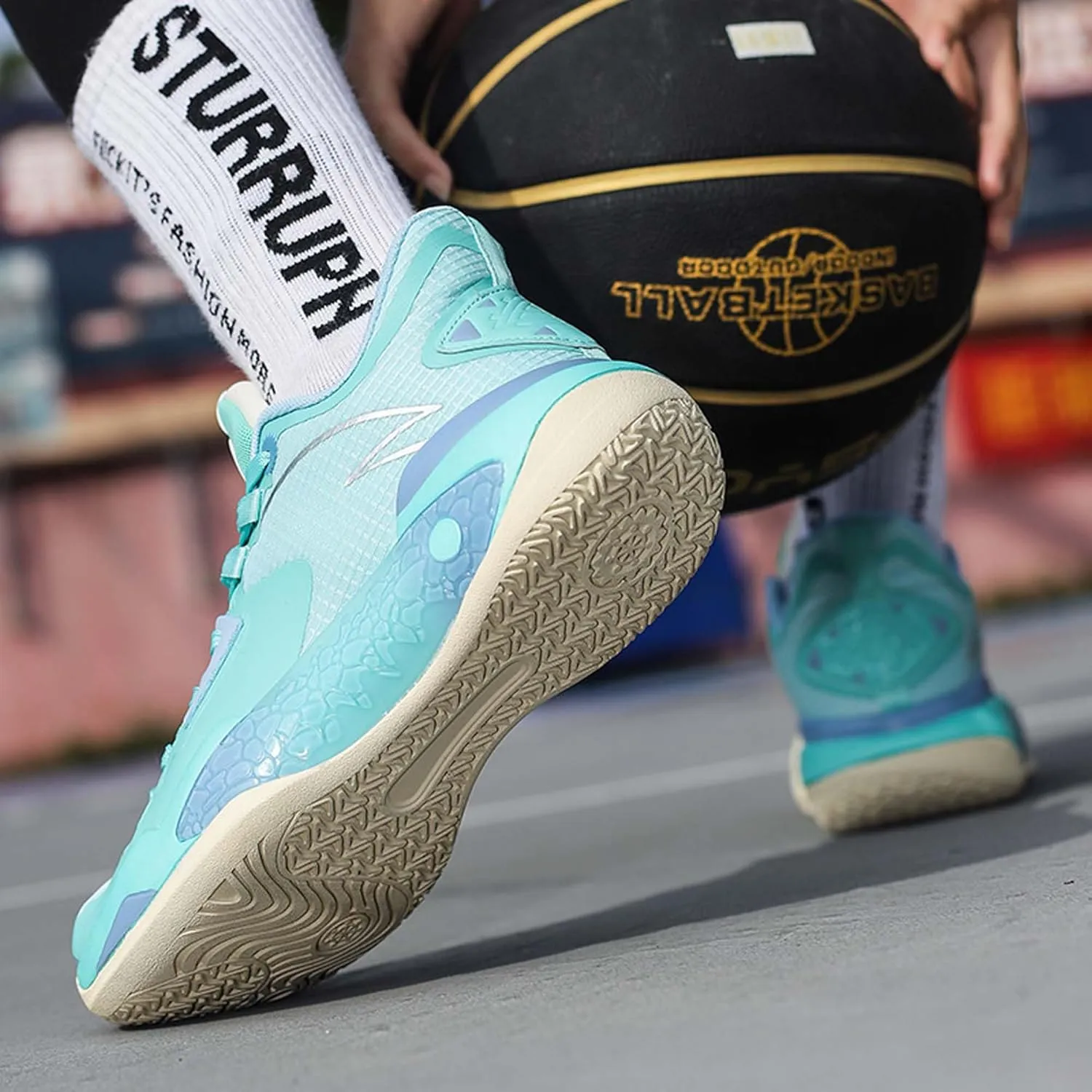 Men's Basketball Shoes Outdoor Running Shoes Breathable Anti-Slip Rebound Fitness Shoes Classic Sneakers