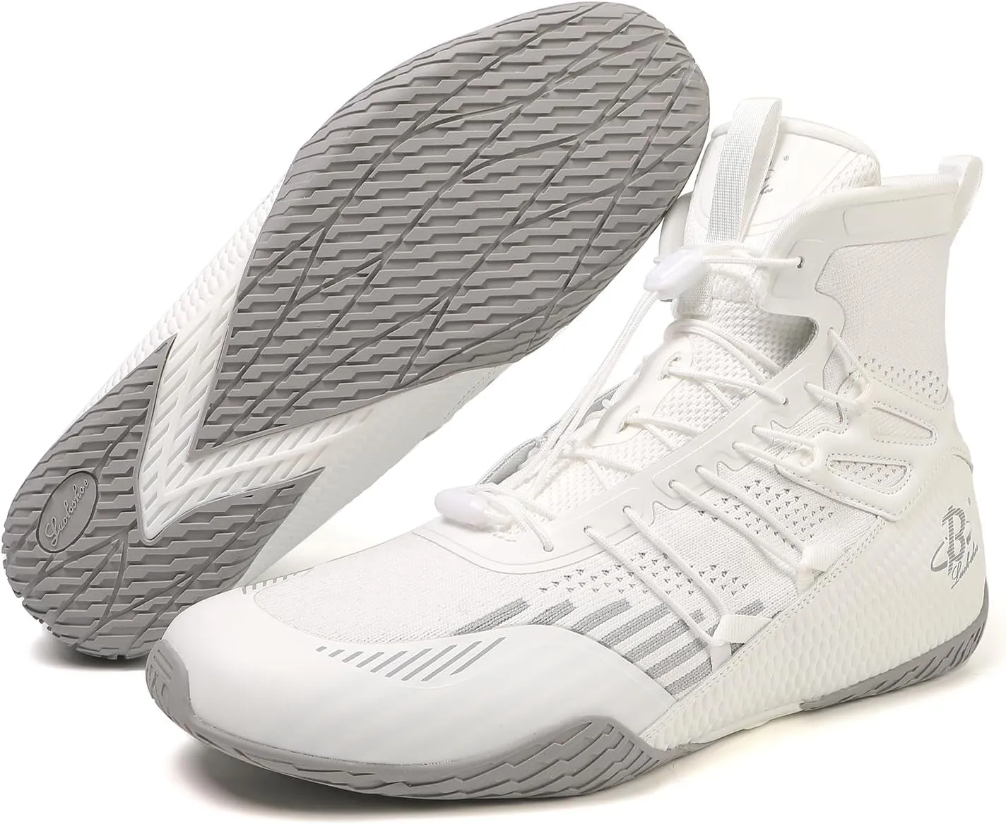 Men's Boxing Shoes Wrestling Shoes High Top Fitness Sneakers Fighting Shoes LS508