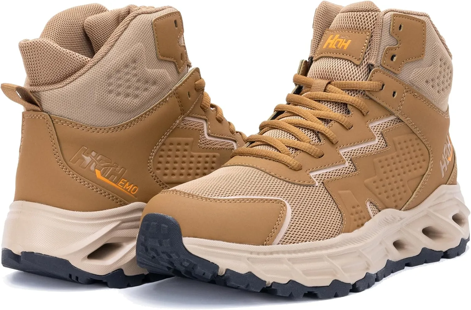 Men's Hiking Shoes Running Shoes Athletic High Top Sneakers Outdoor Three Holes Sneakers Fashion Breathable Non Slip Walking Footwear FALKON 1.0