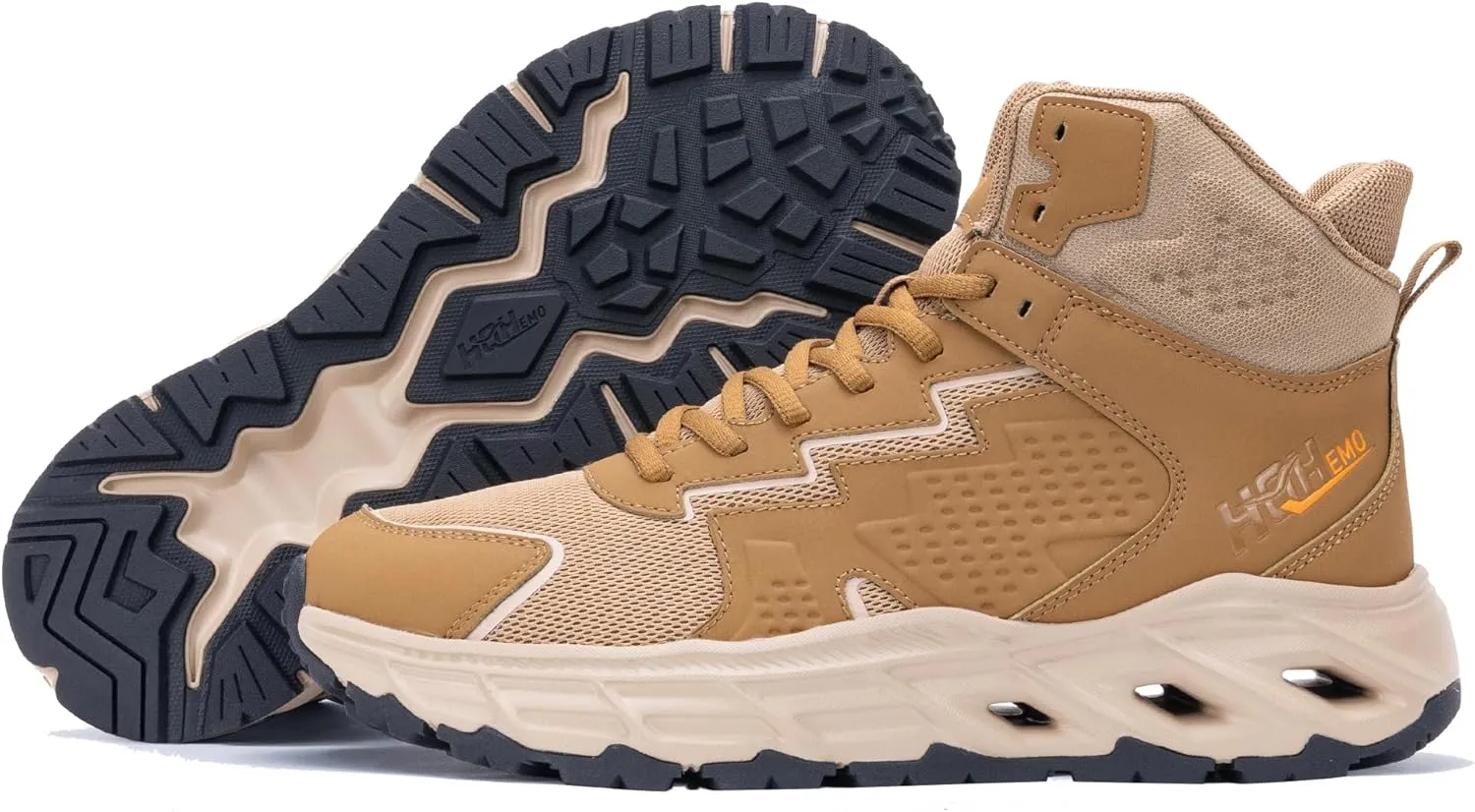 Men's Hiking Shoes Running Shoes Athletic High Top Sneakers Outdoor Three Holes Sneakers Fashion Breathable Non Slip Walking Footwear FALKON 1.0