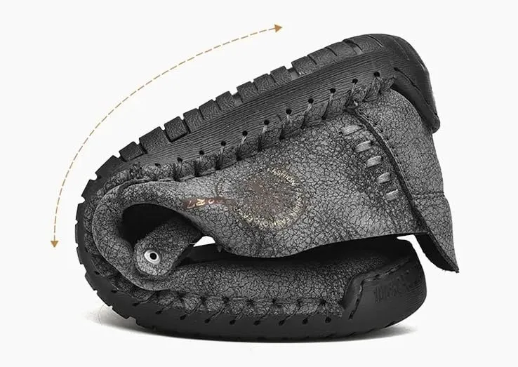 Men's Loafer Shoes with Side Zipper, Comfy Non-Slip Slip On Shoes, Men's Shoes, Spring and Summer