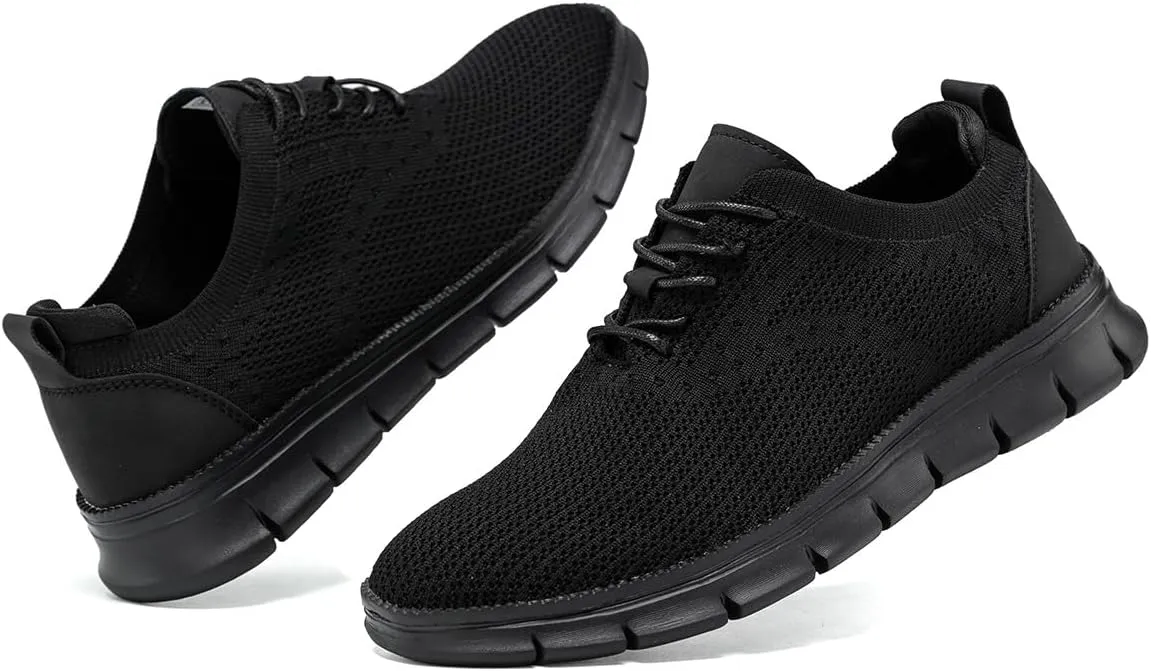 Mens Oxfords Lace-Up Lightweight Casual Walking Shoes Dress Shoes Fashion Sneakers Walking Shoes
