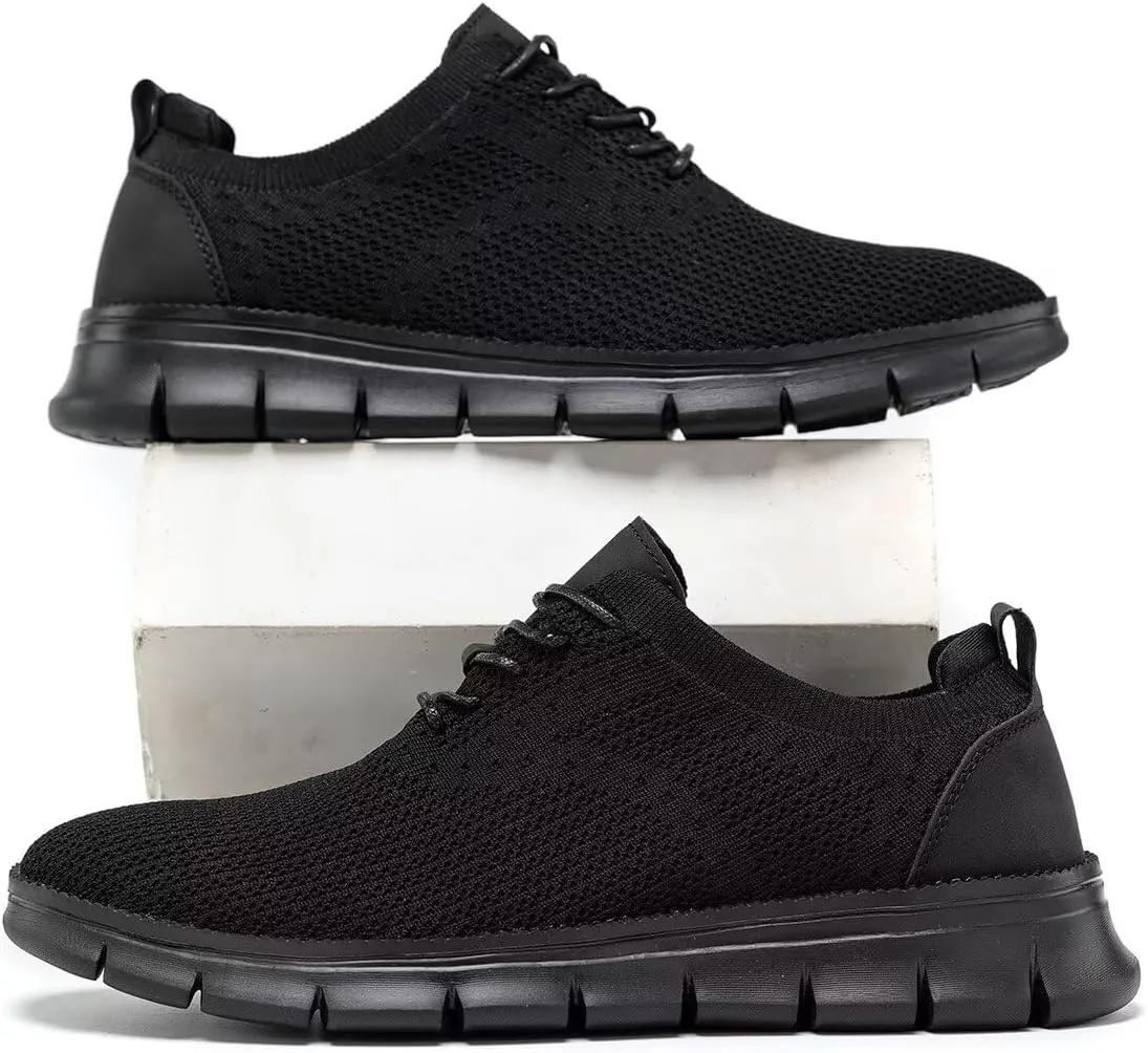 Mens Oxfords Lace-Up Lightweight Casual Walking Shoes Dress Shoes Fashion Sneakers Walking Shoes