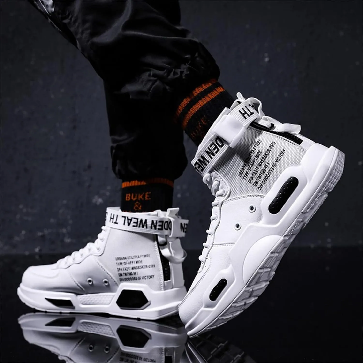 Men's Women's Walking Shoes Fashion High Top Sneakers Athletic Shoes Men's