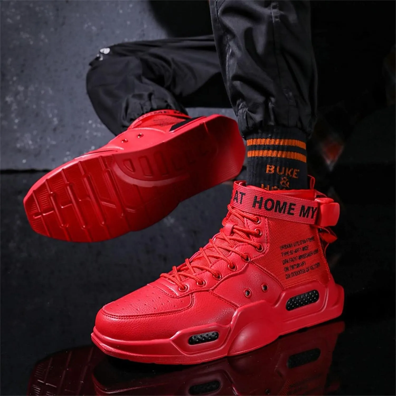 Men's Women's Walking Shoes Fashion High Top Sneakers Athletic Shoes Men's