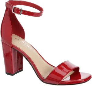 Michael By Michael Shannon Stella - Women's Open Square Toe Block High Heel Ankle Strap Sandals