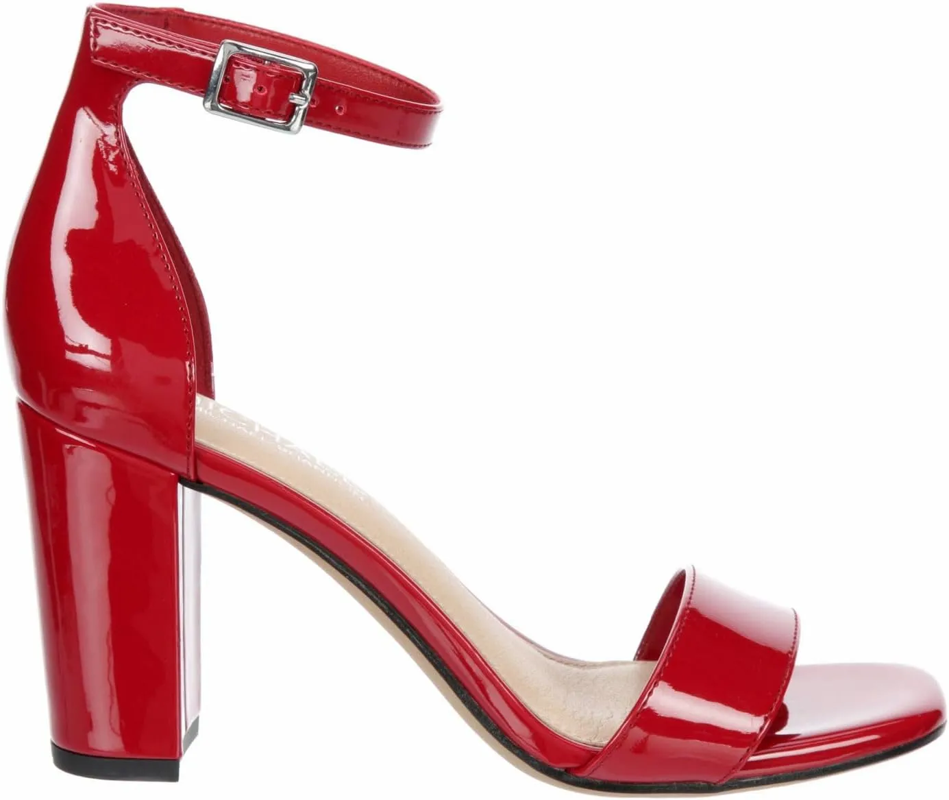 Michael By Michael Shannon Stella - Women's Open Square Toe Block High Heel Ankle Strap Sandals