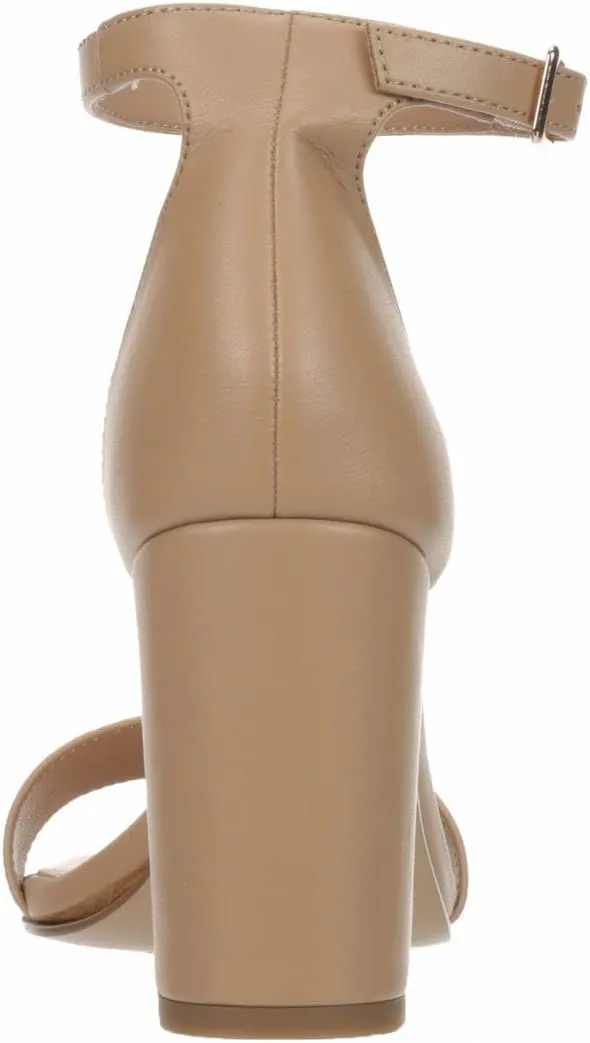 Michael By Michael Shannon Stella - Women's Open Square Toe Block High Heel Ankle Strap Sandals