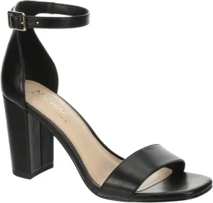 Michael By Michael Shannon Stella - Women's Open Square Toe Block High Heel Ankle Strap Sandals