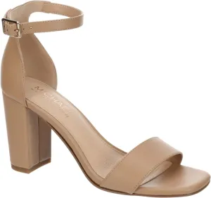 Michael By Michael Shannon Stella - Women's Open Square Toe Block High Heel Ankle Strap Sandals