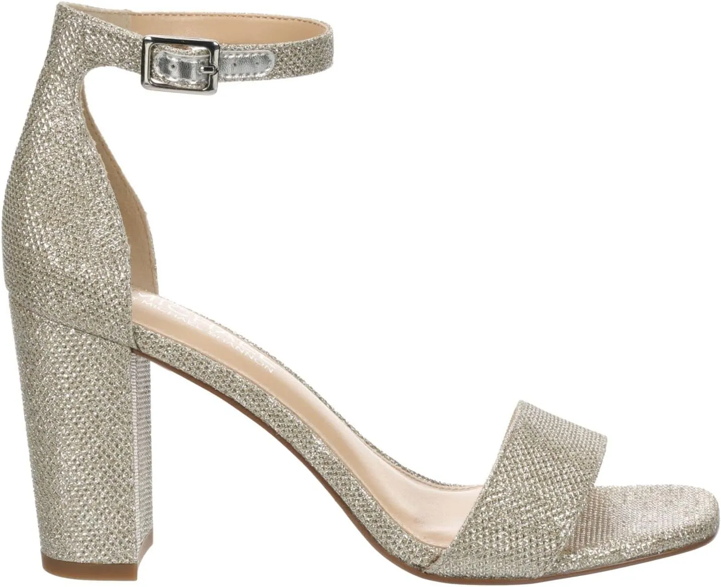 Michael By Michael Shannon Stella - Women's Open Square Toe Block High Heel Ankle Strap Sandals