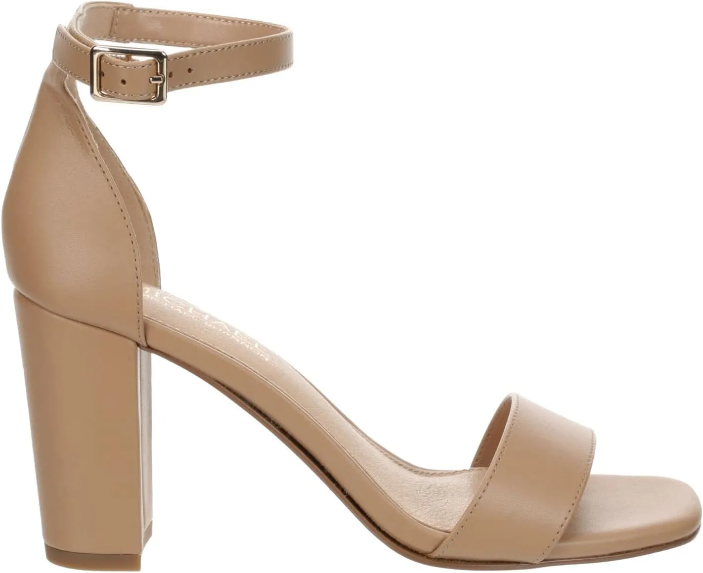 Michael By Michael Shannon Stella - Women's Open Square Toe Block High Heel Ankle Strap Sandals