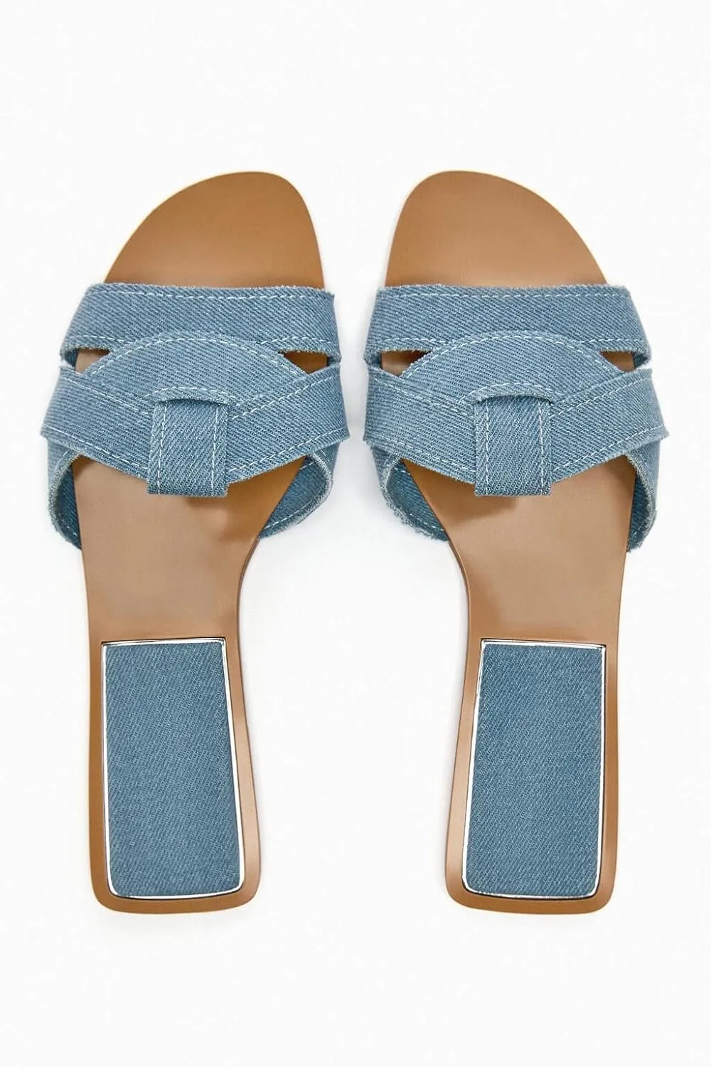 MissHeel Braided Soft Padded Sandals Single Band Flats