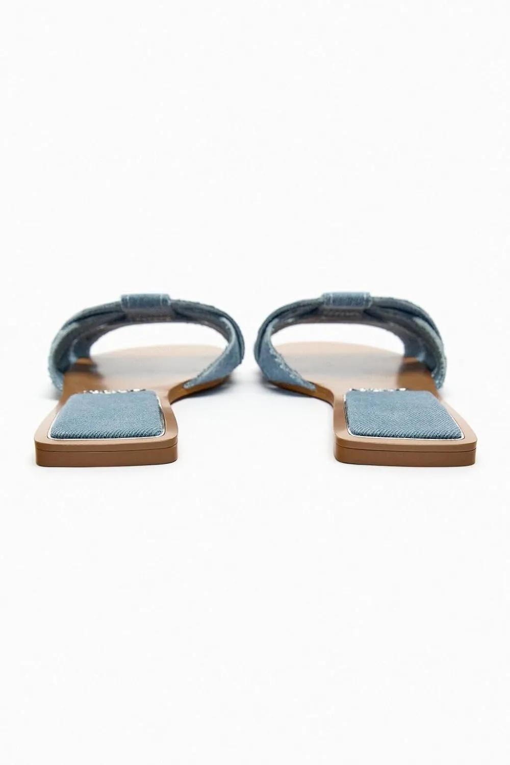 MissHeel Braided Soft Padded Sandals Single Band Flats