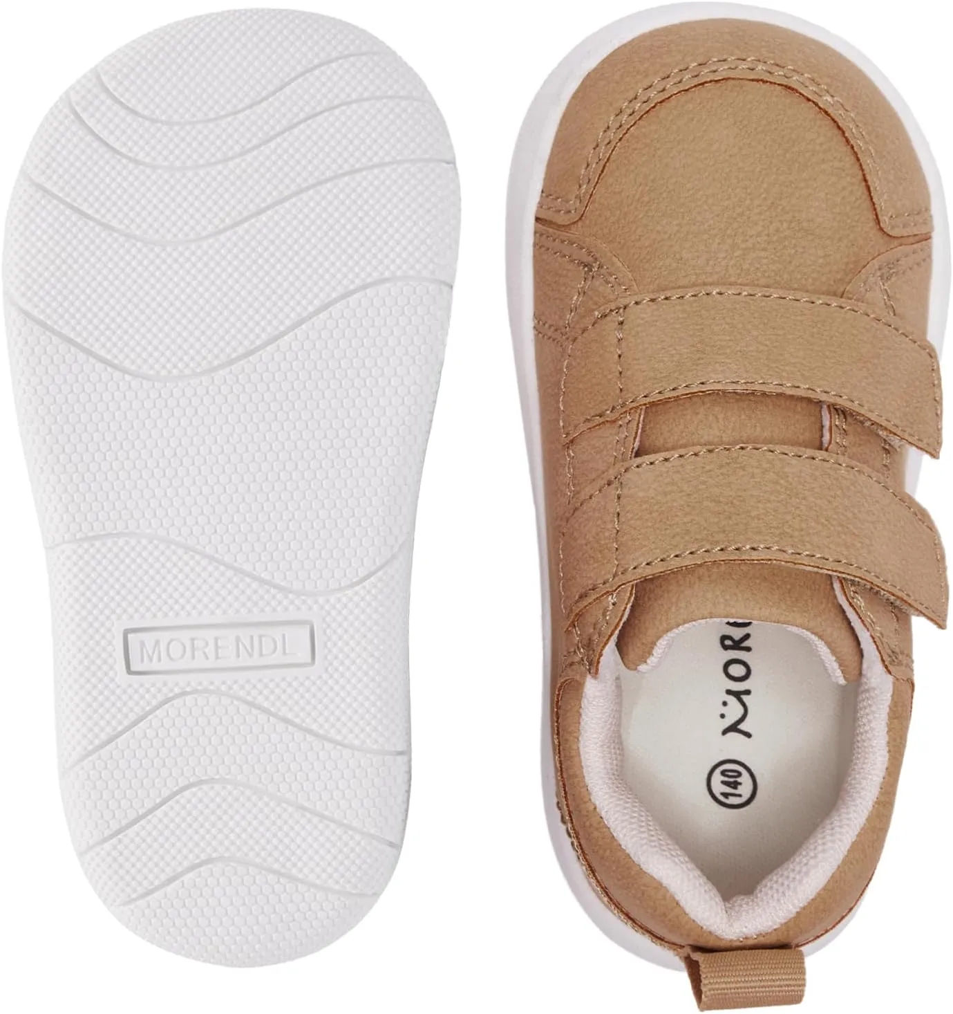 MORENDL Wide Toe Box Shoes Toddler Barefoot Shoes Baby Walking Shoe Boy Girl Non-Slip Zero Drop Minimalist Sneakers Comfort Tennis Outdoor Activities