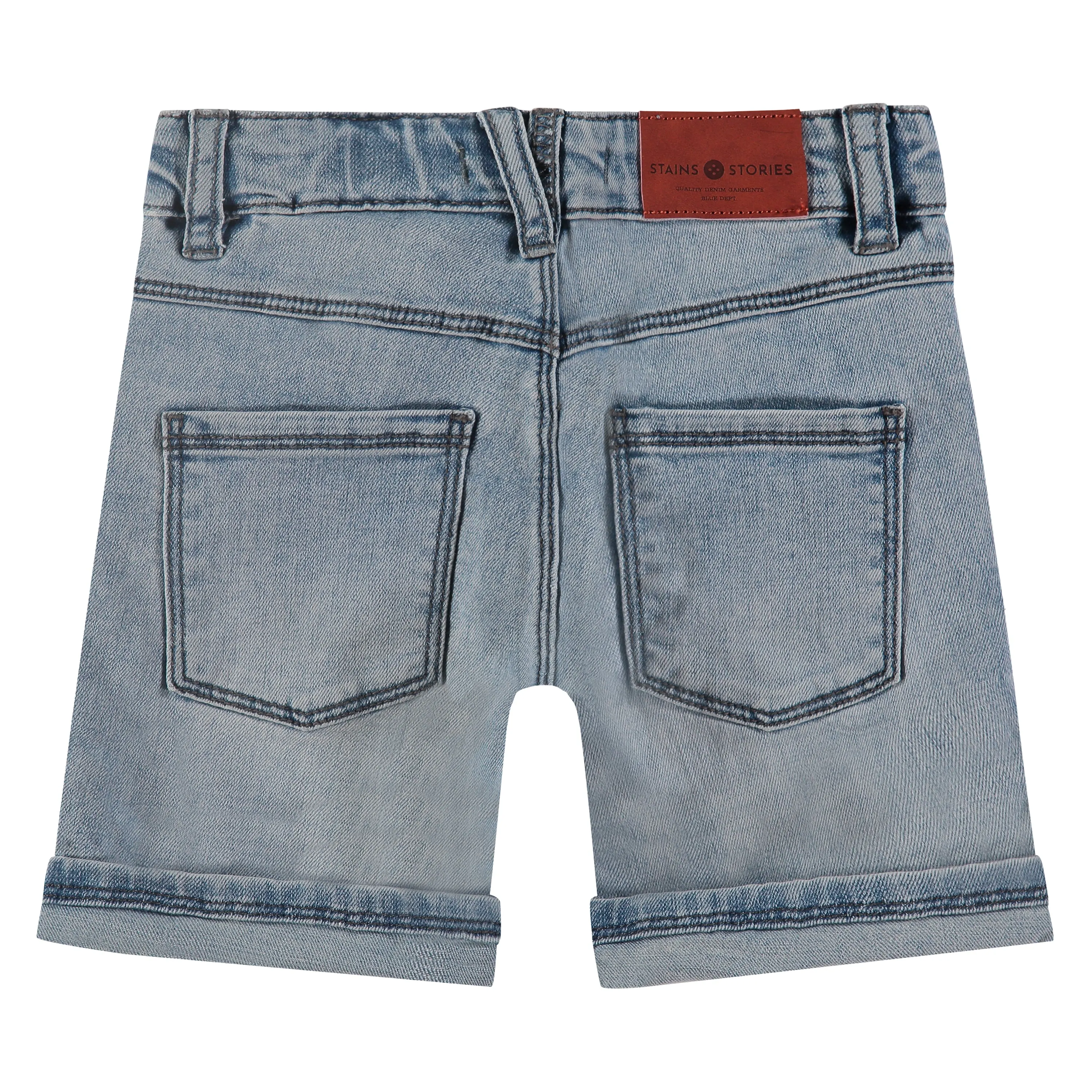 Navy Polo w/ Denim Shorts