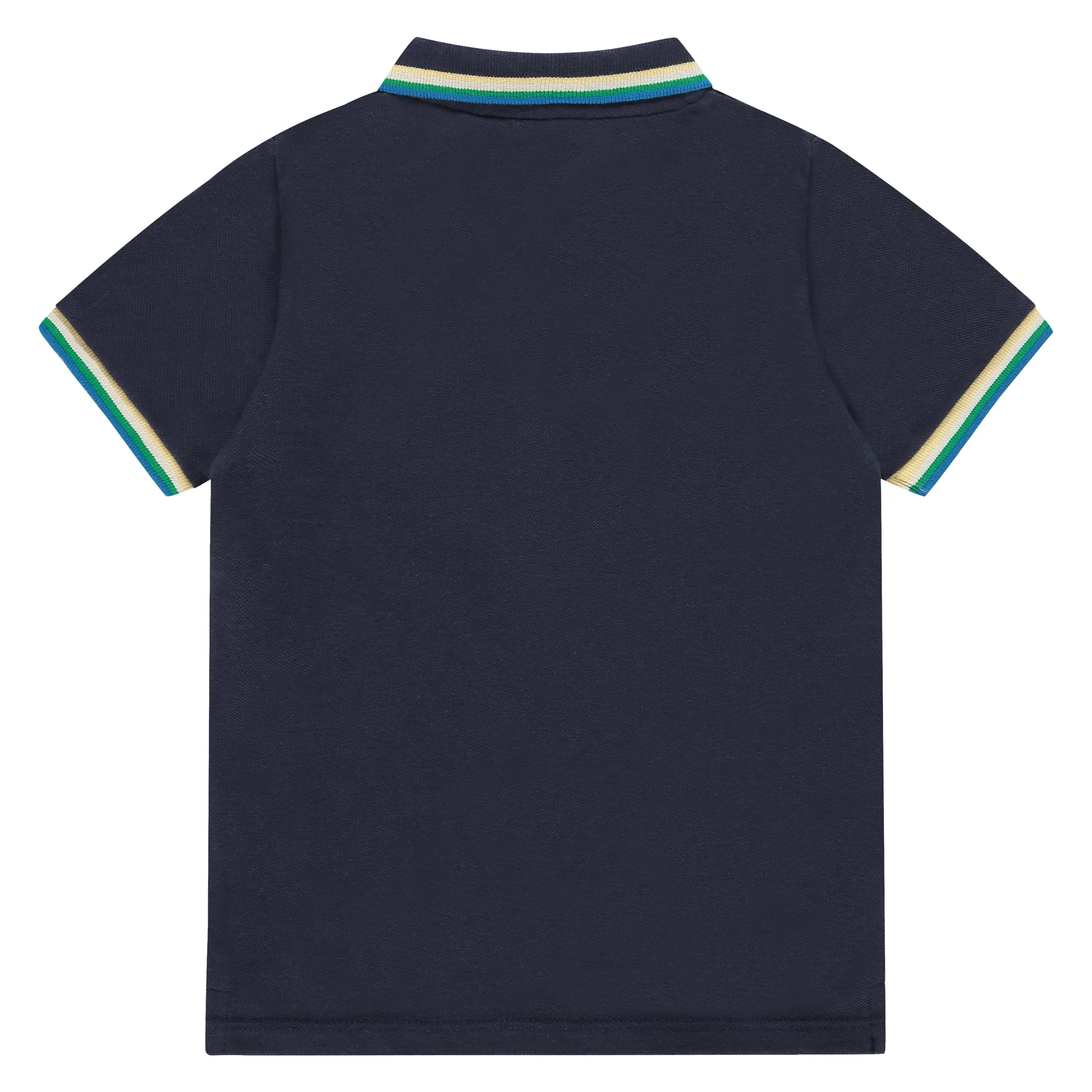 Navy Polo w/ Denim Shorts