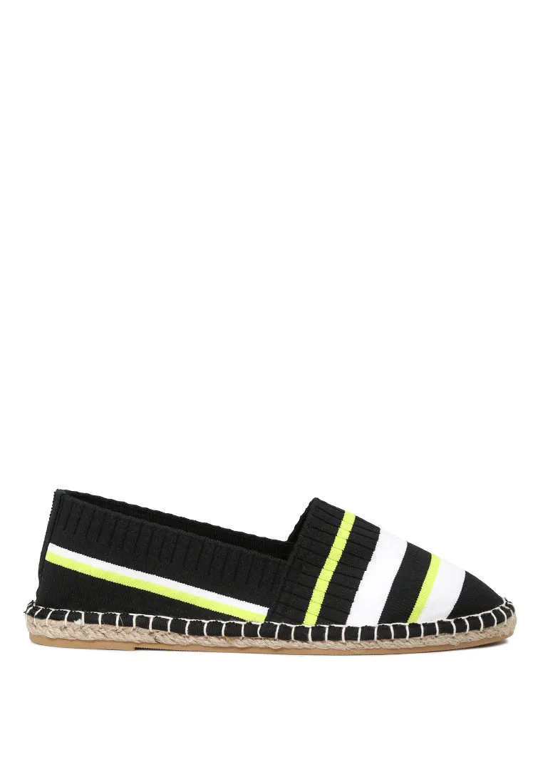 Neon Highlights Slipon Espadrilles