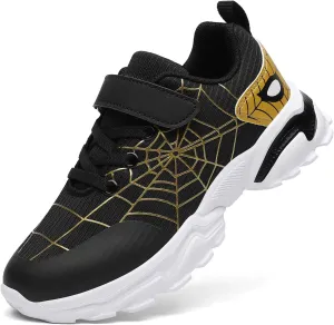 Nihaoya Kids Athletic Shoes Breathable Lightweight Sneakers for Boys & Girls Non-Slip Running Tennis Shoes with Web Pattern Design & Flexible Sole