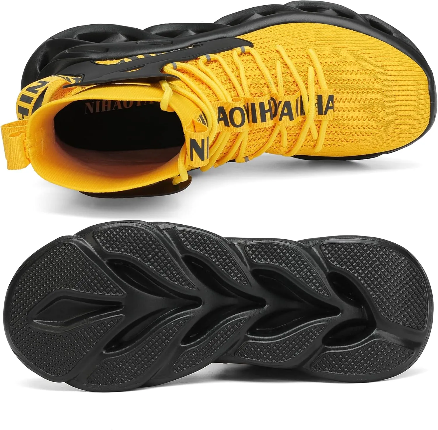 Nihaoya Men Athletic Walking Running Tennis Shoes Fashion Sneakers