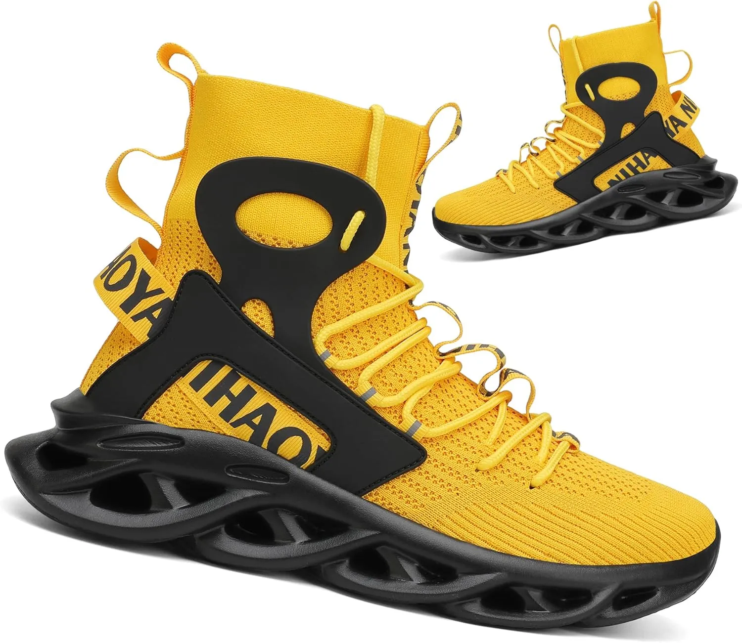 Nihaoya Men Athletic Walking Running Tennis Shoes Fashion Sneakers