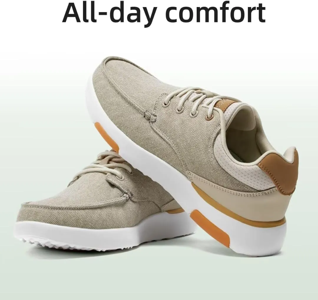 OrthoComfoot Men's Orthopedic Walking Shoes with Arch Support: Comfortable Casual Plantar Fasciitis Shoes for Flat Feet, Adjustable Cushion Orthotic Fashion Sneakers for Foot and Heel Pain