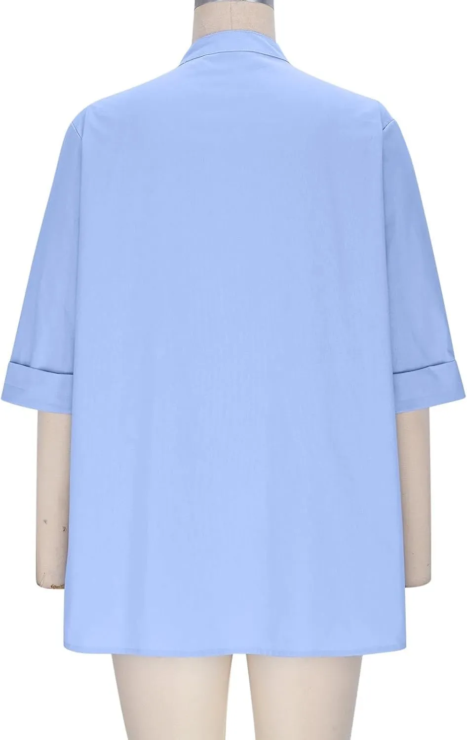 Oversized Shirts for Women Casual Slanted Button Vneck Short Sleeve Tshirt Thin Lightweight Breathable Summer Outfits