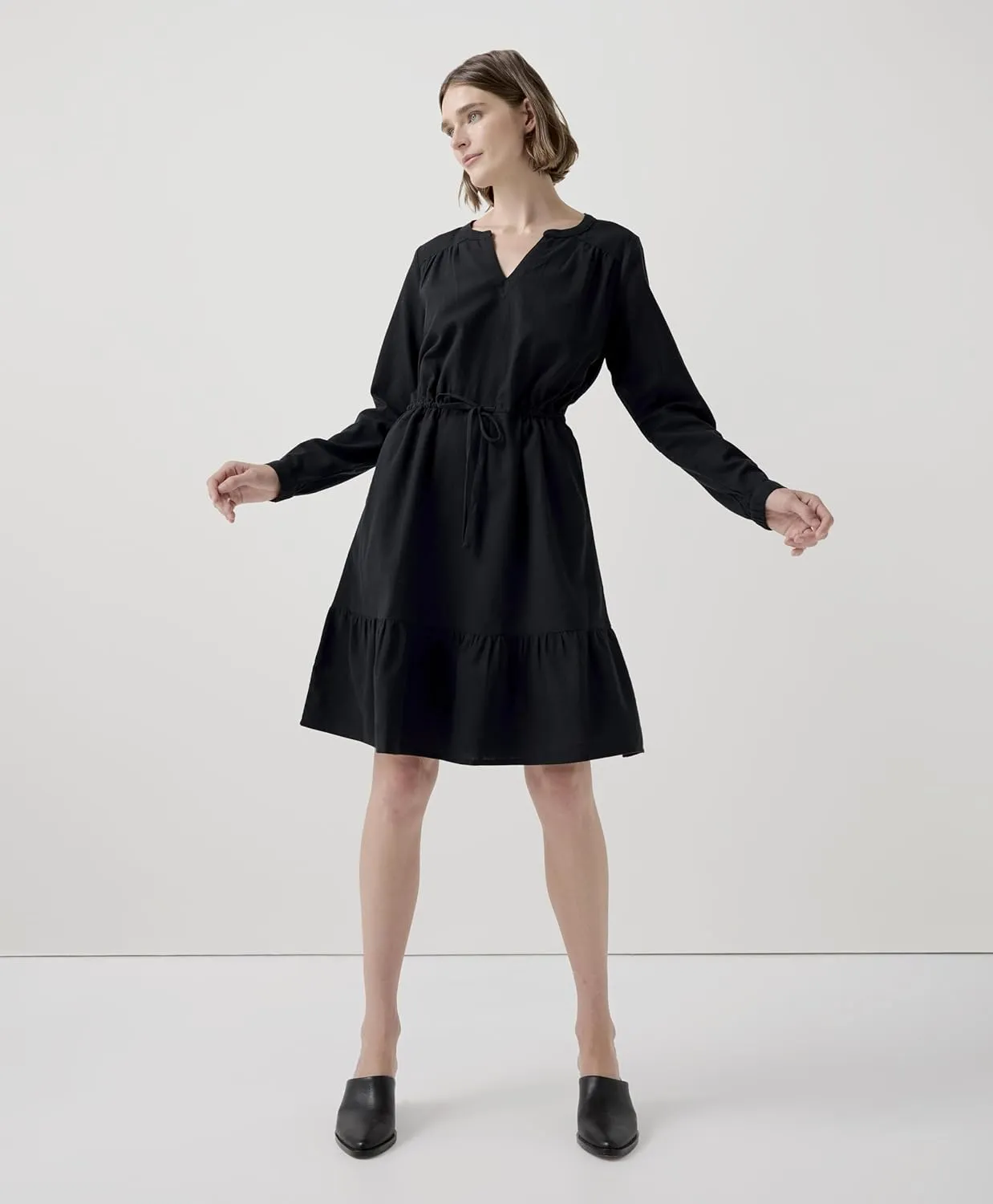 Pact Organic Cotton Women's Lightweight Tiered Dress