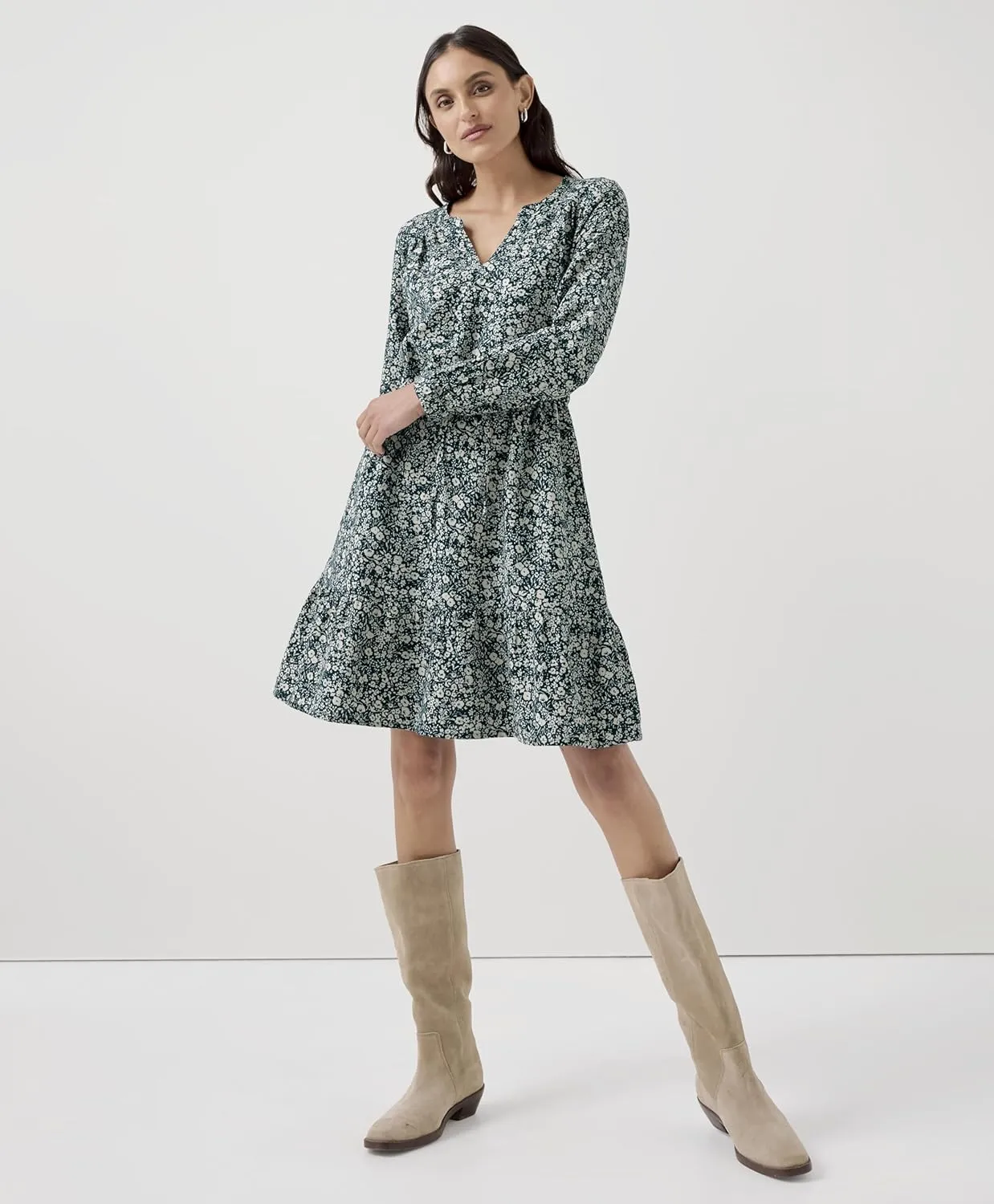 Pact Organic Cotton Women's Lightweight Tiered Dress