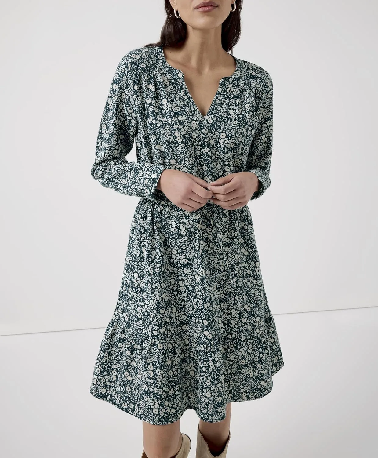 Pact Organic Cotton Women's Lightweight Tiered Dress