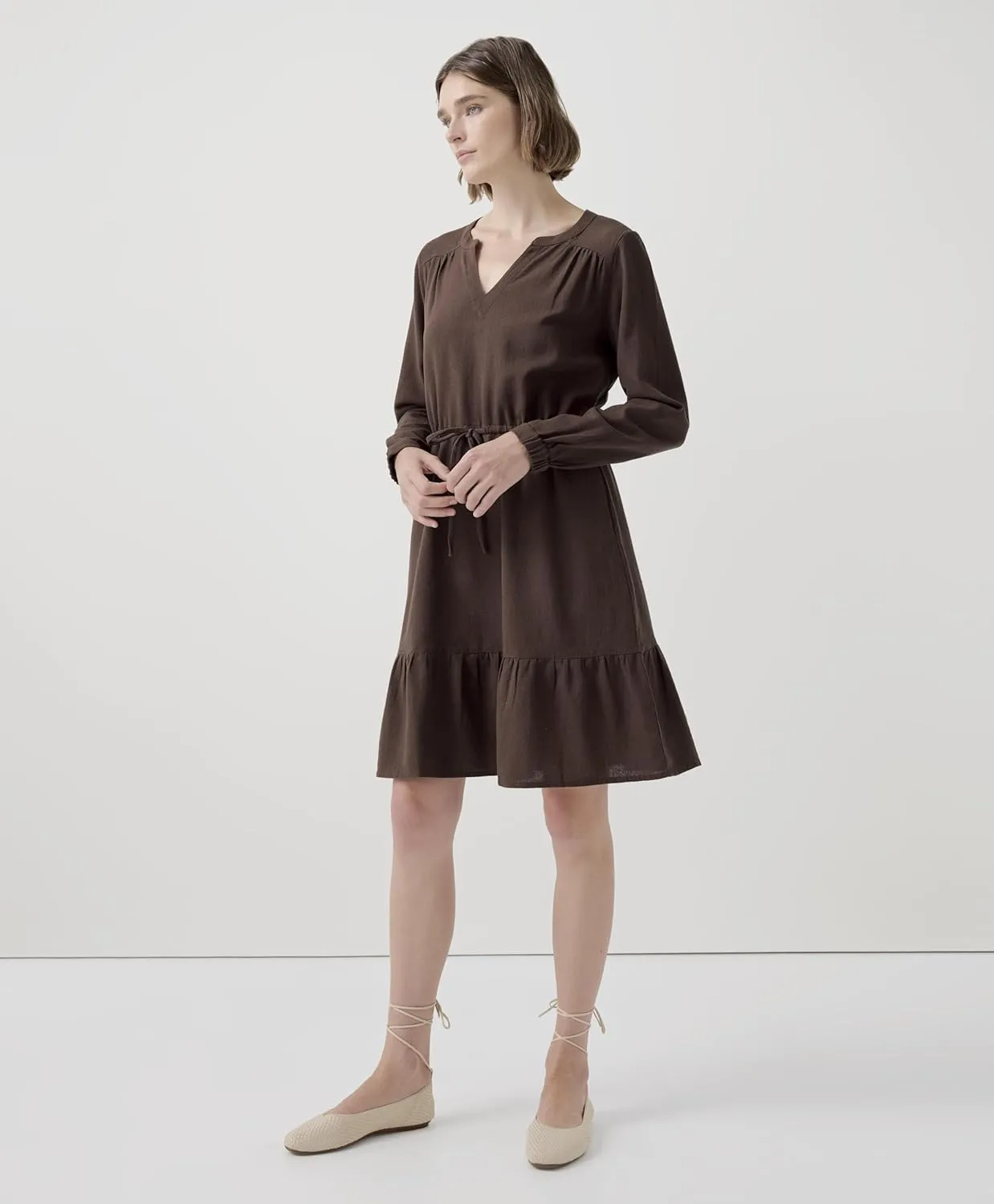 Pact Organic Cotton Women's Lightweight Tiered Dress