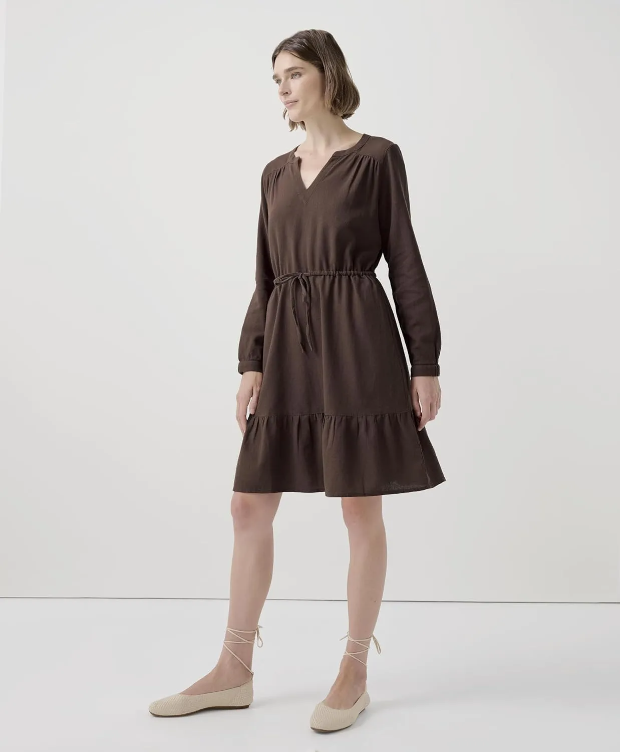 Pact Organic Cotton Women's Lightweight Tiered Dress