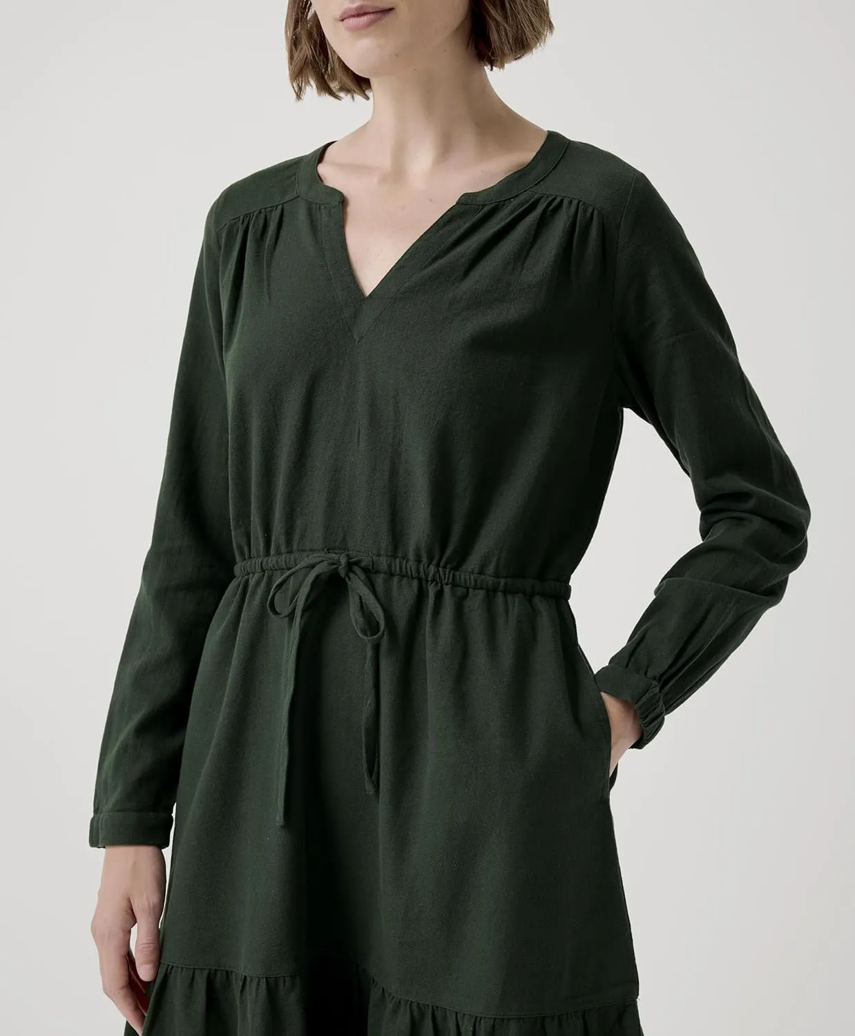 Pact Organic Cotton Women's Lightweight Tiered Dress