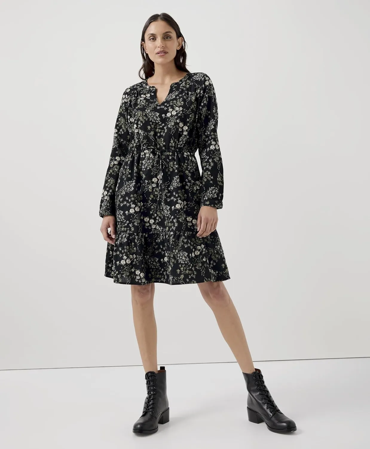 Pact Organic Cotton Women's Lightweight Tiered Dress