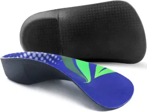 Plantar Fasciitis Insoles, 3/4 Length Arch Support Insoles for Women and Men, Shoe Inserts for Flat Feet, Over-Pronation, Heel Pain Relief, Orthotic Insoles with High Arch for Running, Work Boots, L