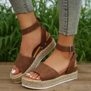 Platform Sandals for Women 2025,Ankle Strap Sandals for Women,Women's Platform & Wedge Sandals,Open Toe Espadrilles for Women,Comfy Wedges for Women,Leather Sandals,Summer Beach Shoes