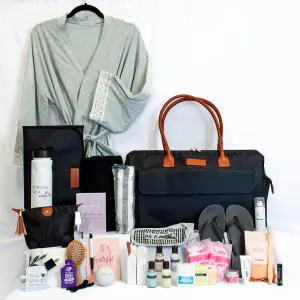 Pre-packed Birth Bag, Hospital Bag for Mom Labor Essentials in Large Diaper Bag (Fully Prepared)