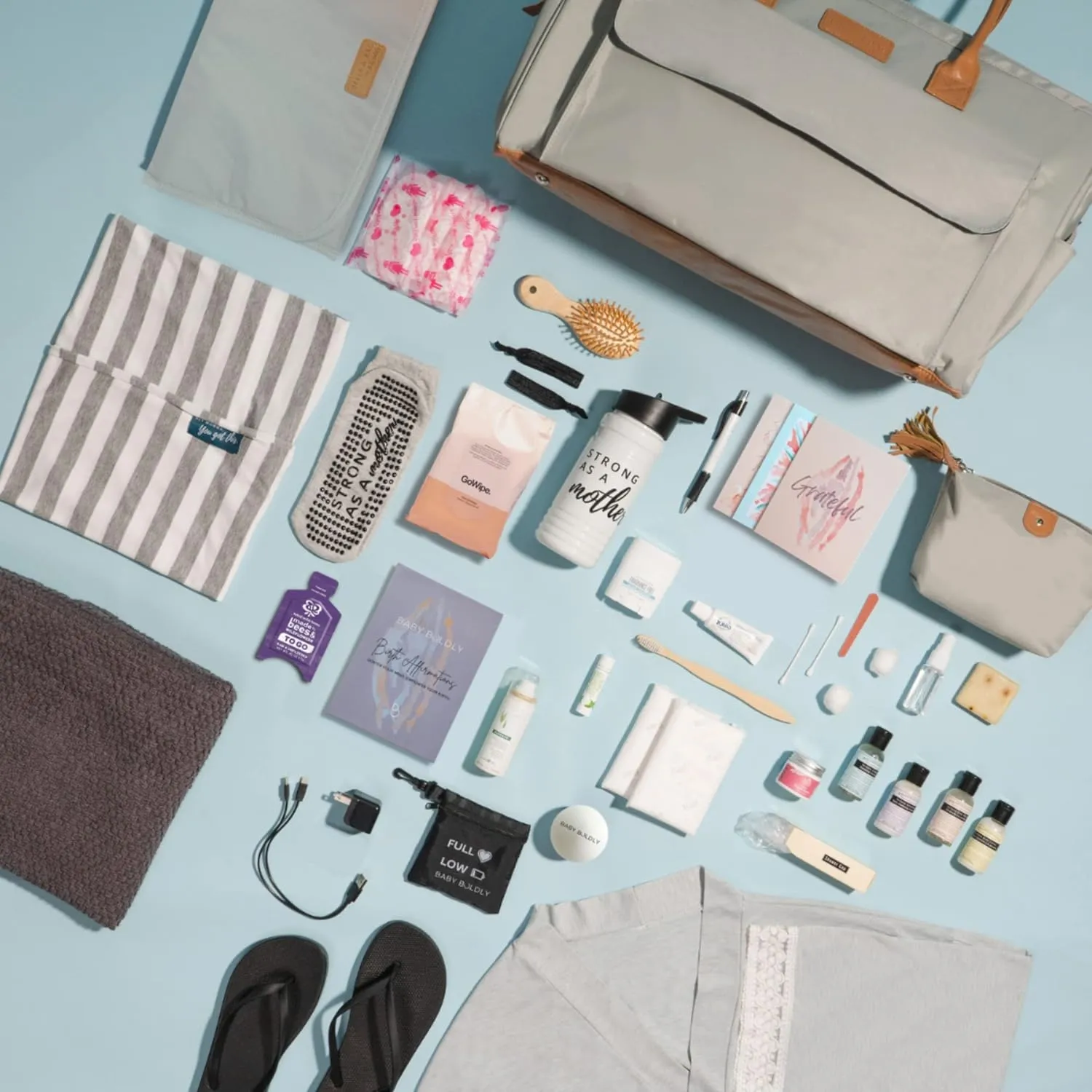 Pre-packed Birth Bag, Hospital Bag for Mom Labor Essentials in Large Diaper Bag (Fully Prepared)